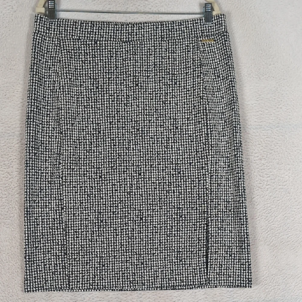 Michael Kors Women's Houndstooth Office Pencil‎ Skirt Size L